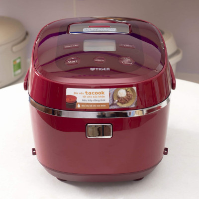 Nồi cơm điện tử Tiger JBX-A10W (1.0 lít) - TẶNG Bình giữ nhiệt Tiger MCX-A352 350ml - HÀNG CHÍNH HÃNG