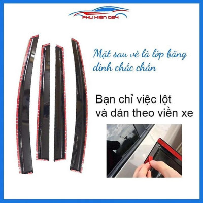 Vè Che Mưa Xe Honda City 2019 - 2023 Cao cấp, viền Crom sáng bóng, che nắng, che mưa khi xuống kính