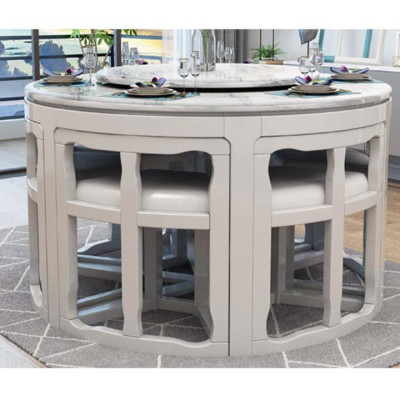 Bộ Bàn Ăn Tiết Kiệm Diện Tích Nhập Juno Sofa HHP-BBA618-13 Sang Trọng