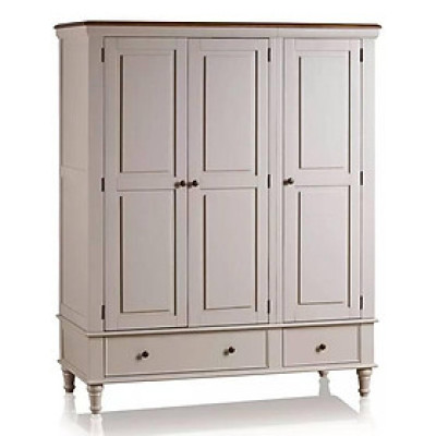 Tủ Áo 3 Cánh Shay Gỗ Sồi Ibie BSW3SHAO - Trắng