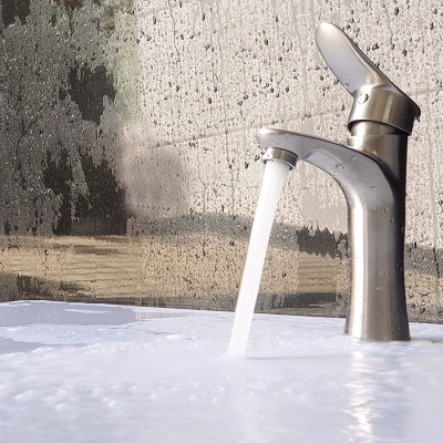 Vòi lavabo nóng lạnh Inox SUS 304 Eurolife EL-ORCHID 02 (Trắng vàng)