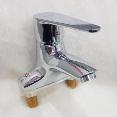 Vòi chậu rửa mặt lavabo Rangos RG-01V hàng cao cấp đồng mạ crome