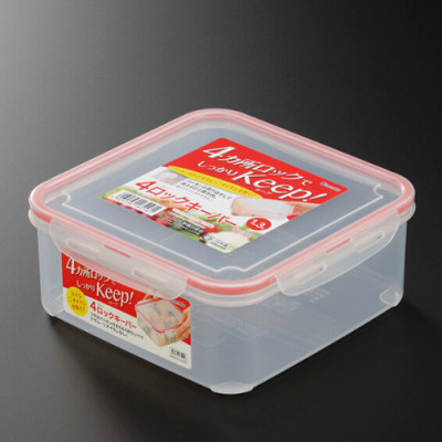 Combo 2 hộp nhựa trong đựng thực phẩm 1,3 lít  - Hàng nội địa Nhật Bản