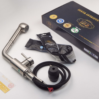 Vòi rửa chén nóng lạnh 2 chế độ chảy, dây kéo Inox SUS 304 Eurolife EL-T10R