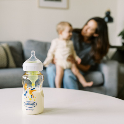 [ Không vỏ hộp + Có cọ rửa bộ van khí ] Bình sữa Dr.Brown