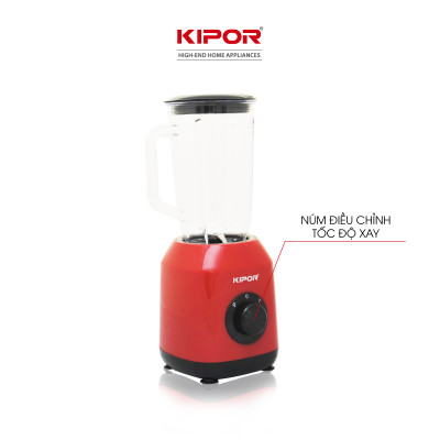 Máy xay sinh tố giá tốt KIPOR KP-S206 - Hai cối đa năng đa chế độ - Bảo vệ tự ngắt chống quá tải - Lưỡi dao inox siêu bền - Hàng chính hãng