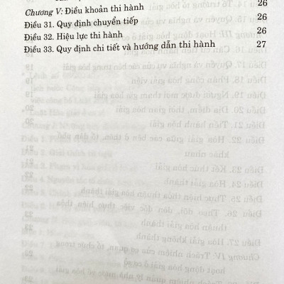 Luật Hoà giải ở cơ sở ( hiện hành) 