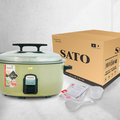 Nồi cơm điện công nghiệp SATO Q7 7.2 Lít (Quà tặng: 1 Ấm siêu tốc SATO 1.8L) - Miễn phí vận chuyển toàn quốc -  Hàng Chính Hãng