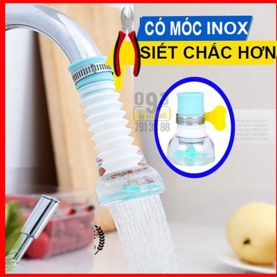 Đầu nối vòi nước KG17 tăng áp thông minh chứa hạt lọc bẩn, phù hợp mọi loại vòi xoay 360độ khoảng 3.5cm (giao màu ngẫu nhiên)