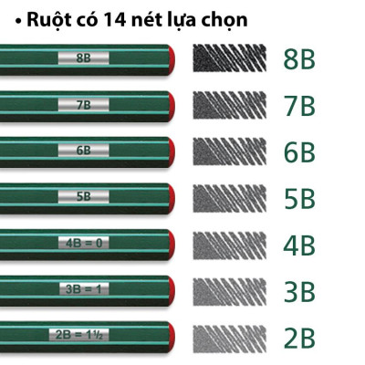 Chì Gỗ Othello Graphic Pencil, 8B - PC282-8B