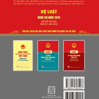 Bộ luật Hình sự năm 2015 ( Sửa đổi, bổ sung năm 2017, 2024, 2025)