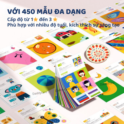 *TẶNG KÈM KÉO* Đồ Chơi Trí Tuệ Sticker cho bé Let’s Play With Stikers, Đồ Chơi Giáo Dục Sáng Tạo