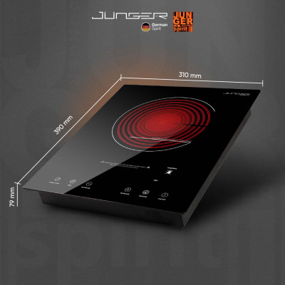 Bếp đơn hồng ngoại JUNGER IS-19 2000W Không kén nồi Hàng Chính Hãng Bảo Hành 12 Tháng