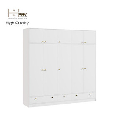 [Happy Home Furniture] ELEGANT, Tủ quần áo 2m2x2m2 , 220cm x 54cm x 220cm ( DxRxC), TCM_046