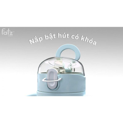 Bình uống nước PPSU bật hút 2 tay cầm với phao 360 độ 250ml Fatzbaby Fatz Sippy 2 - FB0298BT  Hàng Chính Hãng