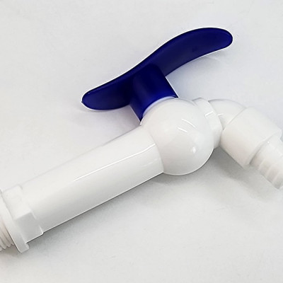 Bộ 3 vòi hồ tay xanh nhựa PP, thân dài, ren 21-27mm Eurolife EL-VHX2127-D (Trắng xanh) (3 cái)