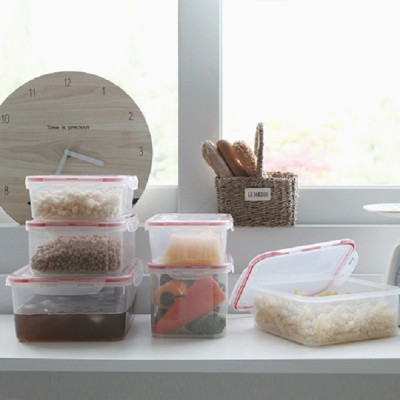 Combo 2 hộp nhựa trong đựng thực phẩm 1,3 lít  - Hàng nội địa Nhật Bản