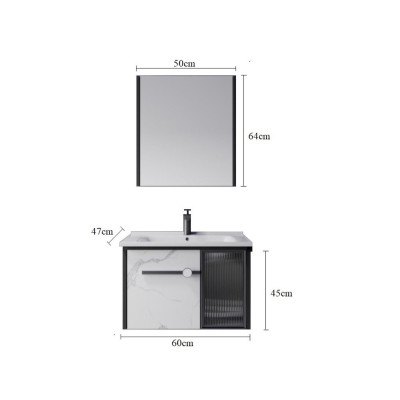 Bộ tủ chậu lavabo Juno Sofa treo tường gỗ sang trọng giá rẻ 