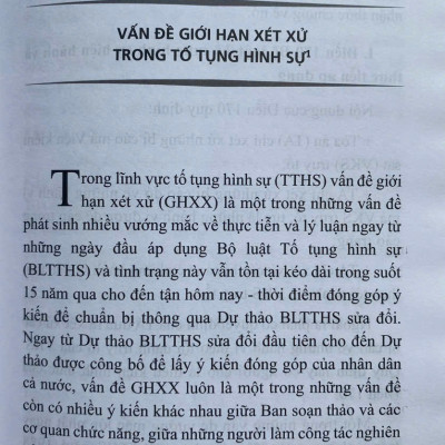 Giới Hạn Xét Xử Sơ Thẩm Trong Tố Tụng Hình Sự 