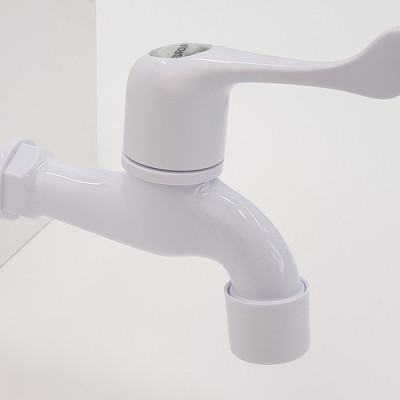 Vòi hồ nhựa ABS mạ Chrome Eurolife EL-HN04 (Trắng)