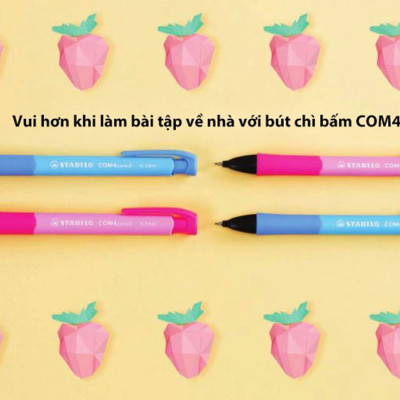Bút chì bấm STABILO COM4pencil - Nét 0.7mm, màu xanh (MP6637-BU)