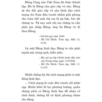 Hồ Chí Minh về xây dựng Đảng và chỉnh đốn Đảng (Xuất bản lần thứ hai, có chỉnh sửa và bổ sung) bản in 2025