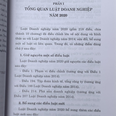 So Sánh Luật Doanh Nghiệp Năm 2020 Với Luật Doanh Nghiệp Năm 2014 