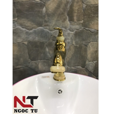 Vòi rửa mặt thân thấp mạ vàng GB8766B, sang trọng, quý phái, đẳng cấp quý tộc