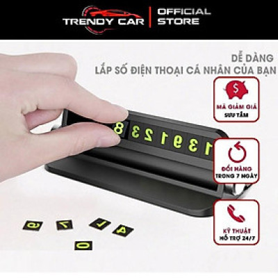 Bảng gắn số kiêm giá đỡ điện thoại gắn taplo ô tô | Hộp ghi số điện thoại dạ quang cho ô tô vios 2017 Hyundai, Toyota