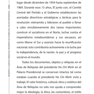 Residencia y lugar de trabajo del presidente  Ho Chi Minh en el Palacio Presidencial - Hanoi
