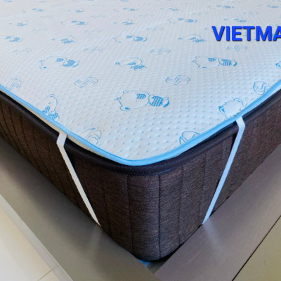 Combo 2 Tấm Lót Chống Thấm VIETMAT Màu Xanh (Size 160 x 200 cm)