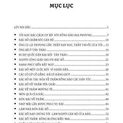 Bác Hồ Gần Dân, Thương Dân, Vì Dân