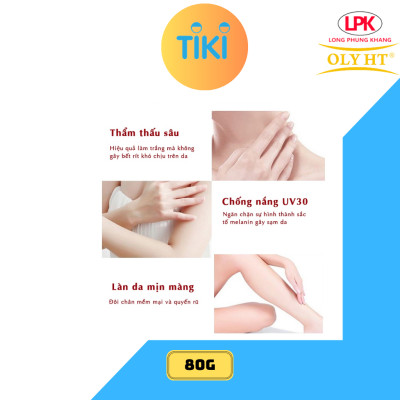 Kem Body Dưỡng Trắng Da Toàn Thân Chống Nắng VIP Nhau Thai Cừu OLY HT Chính Hãng 150G