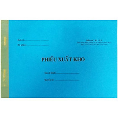 Phiếu Xuất Kho 3 Liên Nhỏ