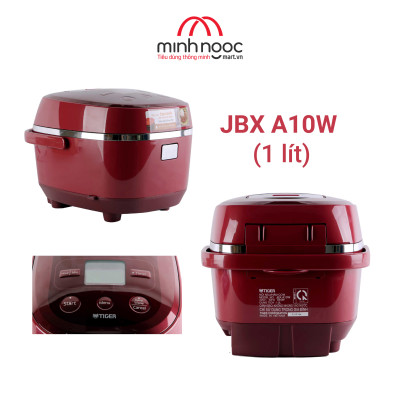 HÀNG CHÍNH HÃNG: Nồi cơm điện Tiger dung tích 1.0l  JBX-A10W màu đỏ