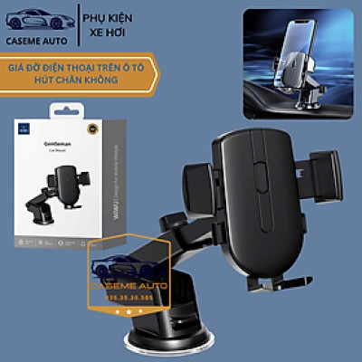 Giá Đỡ Điện Thoại Ô Tô Gentleman Car Mount Wi-CH054 – Chân Hút Chắc Chắn, Tiện Lợi, Tương Thích Từ 4-7.2 Inch