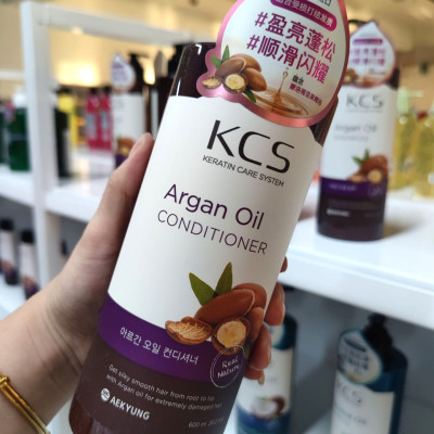 Dầu Gội, Dầu Xả Aekyung Keratin Care System giúp tóc suôn mượt, phục hồi hư tổn, chẻ ngọn, giảm gãy rụng tóc 600ml