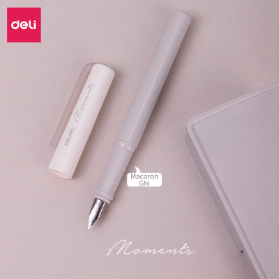 Hộp bút máy kèm ống mực xanh cao cấp Deli - Màu macaron - A932