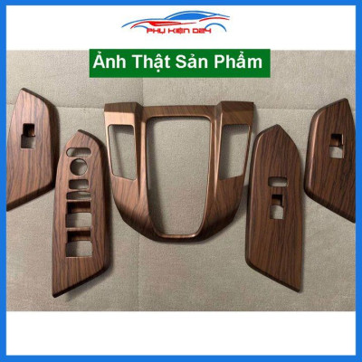 Ốp nội thất CRV 2018-2019-2020-2021-2022 vân gỗ bảo vệ chống trầy xước và làm đẹp xe