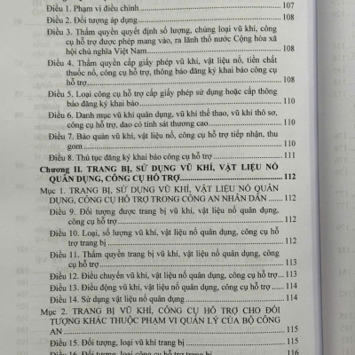 Luật Quản Lý, Sử Dụng Vũ Khíi, Vật Liệu Nổ Và Công Cụ Hỗ Trợ, Các Văn Bản Quy Định Chi Tiết, Hướng Dẫn Thi Hành - V2572T