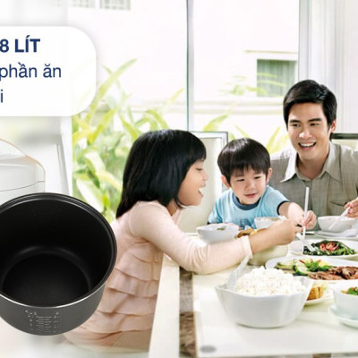 Nồi cơm nắp gài Panasonic 1.8 lít SR-MVN18FRAX - Hàng chính hãng