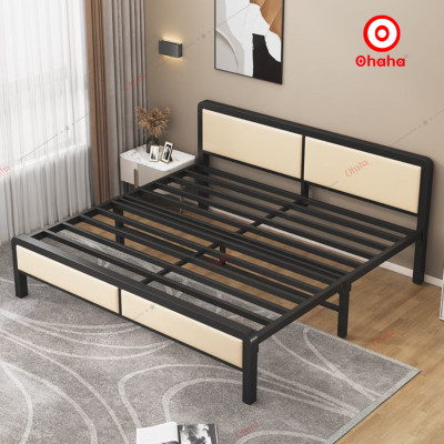 [ Miễn phí giao hàng cà lắp đặt TP. HCM] Giường ngủ sắt hiện đại Ohaha - GS008