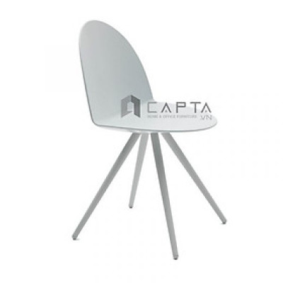 Ghế ăn nhựa PP nàu xám CAMEL-S5 G Nội thất Capta Ghế nhựa chân thép sơn tĩnh điện 