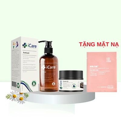 Combo Sản Phẩm Ezema 50 & Dầu Gội Sạch Gàu Antisol, Hỗ Trợ Trị Gàu Ngứa, Nấm Da Đầu Lâu, Tặng Mặt Nạ Ngẫu Nhiên