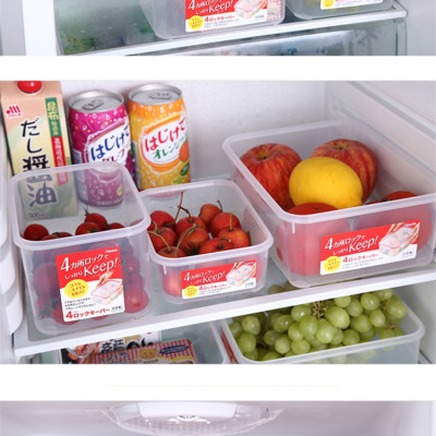 Combo 2 hộp nhựa trong đựng thực phẩm 1,3 lít  - Hàng nội địa Nhật Bản
