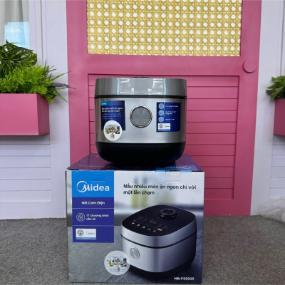 Nồi cơm điện tử 1.8L Midea MB-FS5025 công suất 760W, 17 chế độ nấu có sẵn - Hàng chính hãng