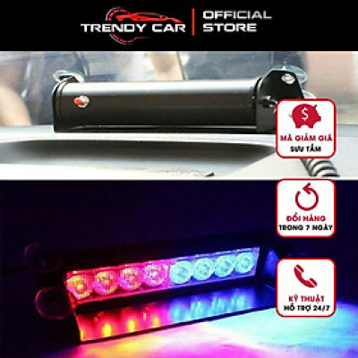 Đèn chớp xanh đỏ để taplo xe hơi, đèn nháy xin vượt ô tô,bản cao cấp kích thước lớn công suất lớn vỏ bằng kim loại 