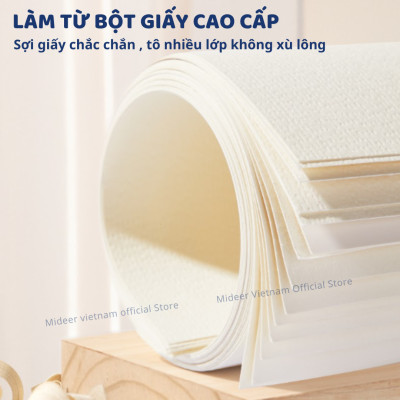 Giấy vẽ màu nước cứng cáp, giấy canson vẽ màu nước, sơn dầu, acrylic Mideer Premium Paint Paper Pad
