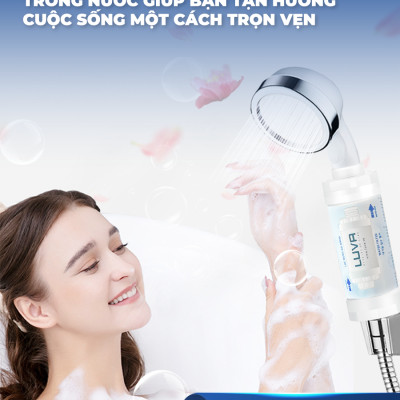 Combo vòi sen LUVA kèm lọc nước đa năng LUVA GK1