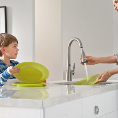 Vòi Rửa Chén Cảm Ứng MOEN 7594ESRS (HÀNG CHÍNH HÃNG)